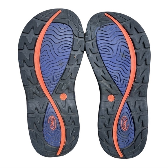 Chaco Women's Zvolv X2 Athletic Sandal Volcanic Blue Orange Black 7 - Picture 12 of 16